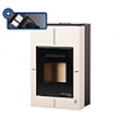 Krbová kamna HS Flamingo AQUAFLAM VARIO  SAPORO 11/5kW krémová, elektronická regulace