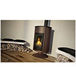 Krbová kamna HS Flamingo MASTERFLAMME  Grande II, hnědá - sametová