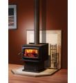 Kanadská kamna Pacific Energy SUMMIT s podstavcem, černé dveře